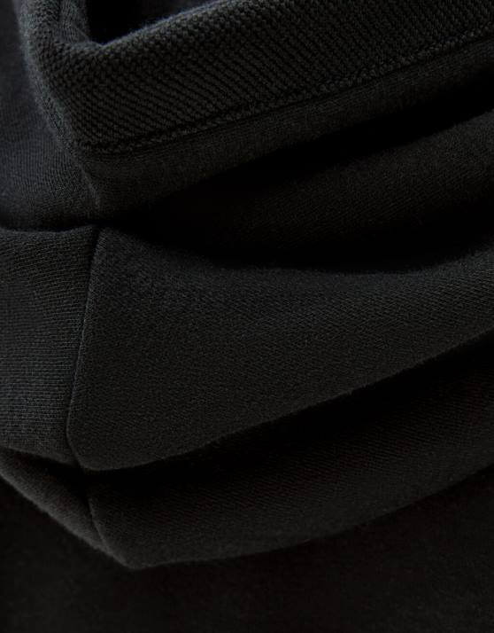 Schwarz Bershka Männer Kapuzenpullover mit Reißverschluss H00J3414