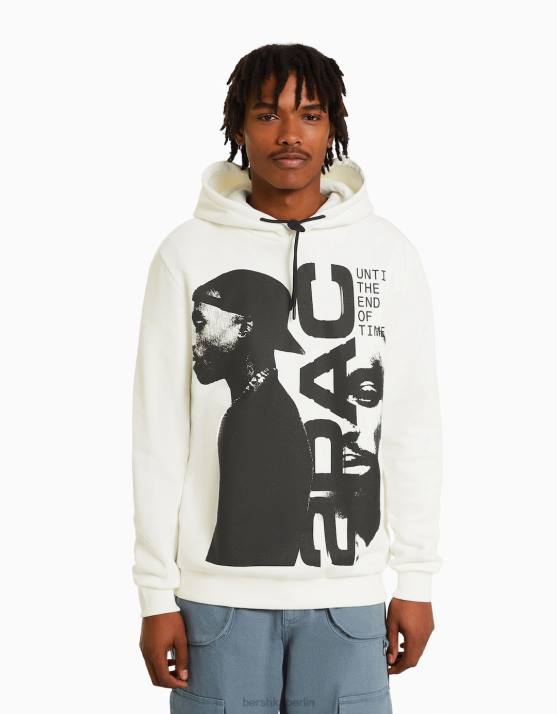andere Bershka Männer Tupac-Hoodie H00J2970