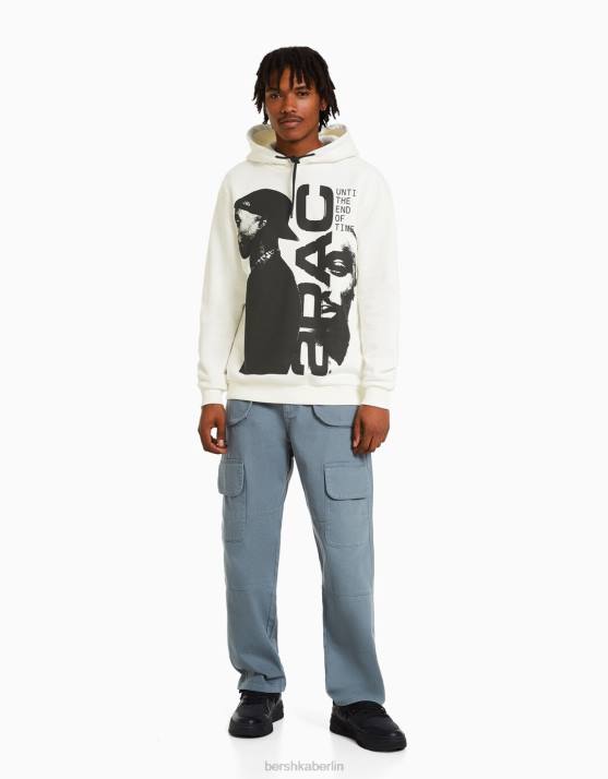 andere Bershka Männer Tupac-Hoodie H00J2970