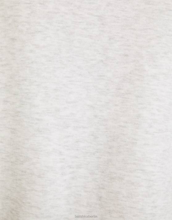 grau Bershka Männer Übergroßer Kapuzenpullover H00J2957