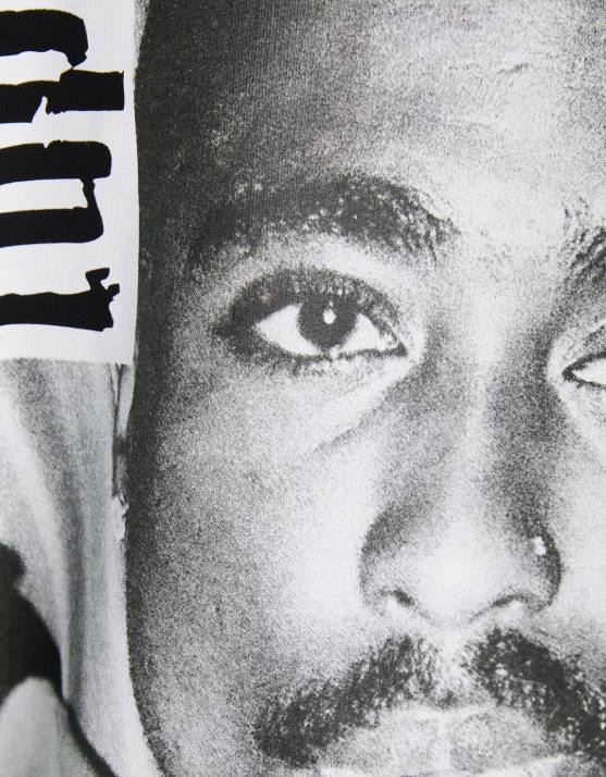 Schwarz Bershka Männer Tupac-Sweatshirt mit Rundhalsausschnitt H00J2971