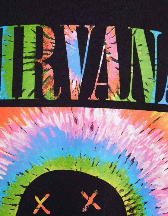 dunkelgrau Bershka Männer Sweatshirt mit Nirvana-Print H00J2974