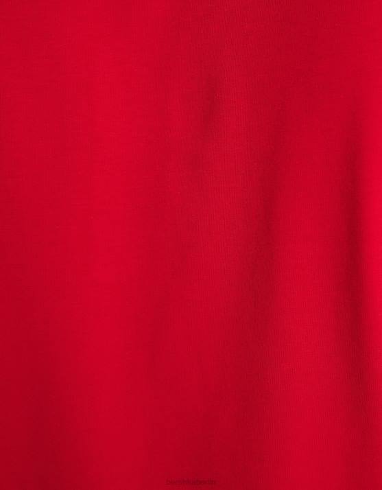 Rot Bershka Männer Gestreiftes Kurzarm-Polo H00J2681