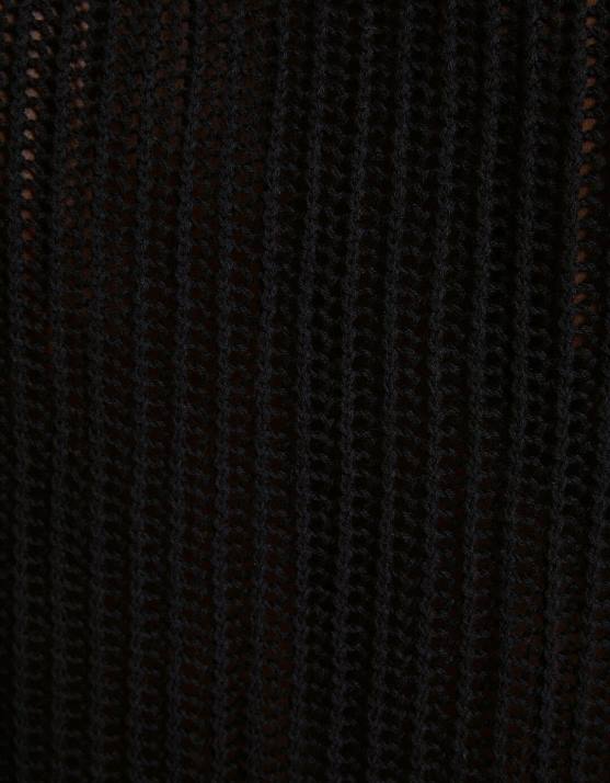 Schwarz Bershka Männer ärmelloses Mesh-Top H00J2829