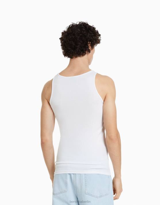 mehrfarbig Bershka Männer Packung mit 2 Tanktops H00J2803