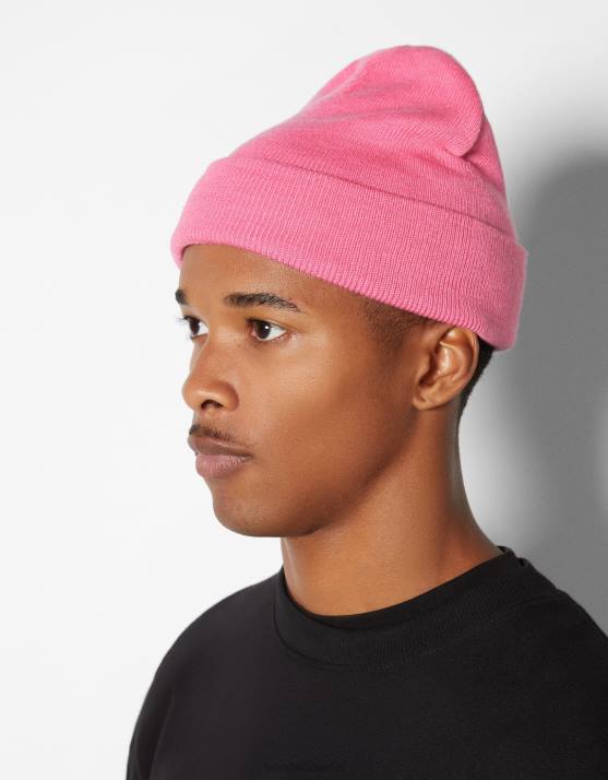 Rosa Bershka Männer Einfache Mütze H00J3618