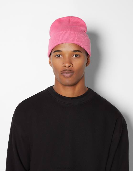 Rosa Bershka Männer Einfache Mütze H00J3618
