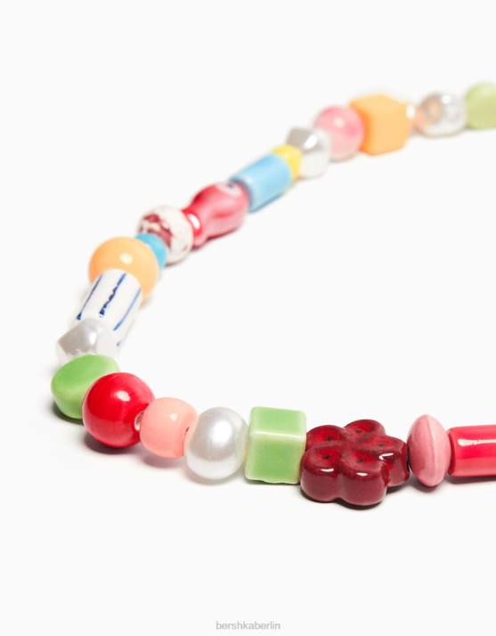 Rot Bershka Männer Perlenkette H00J3675