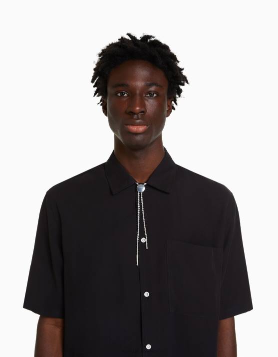 Silber Bershka Männer Krawattenhalskette H00J3686