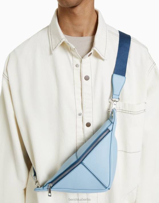 Blau Bershka Männer Umhängetasche H00J3581