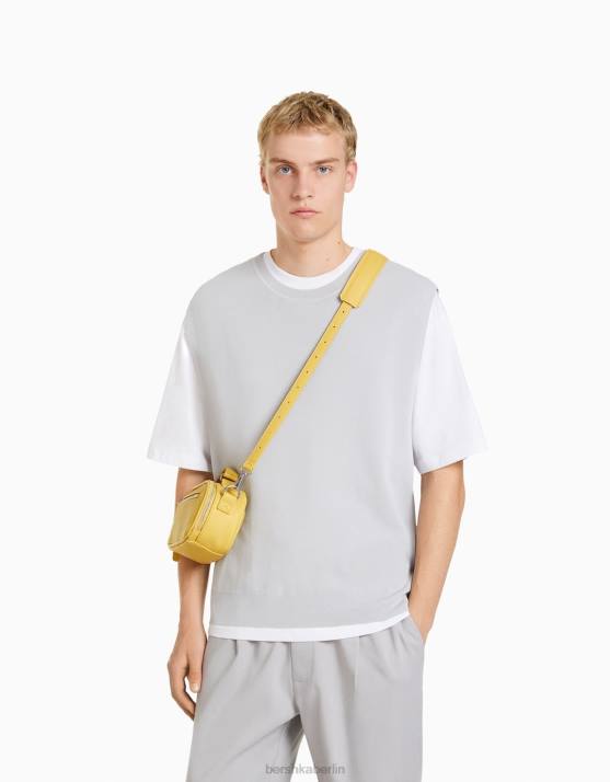Gelb Bershka Männer Umhängetasche H00J3587