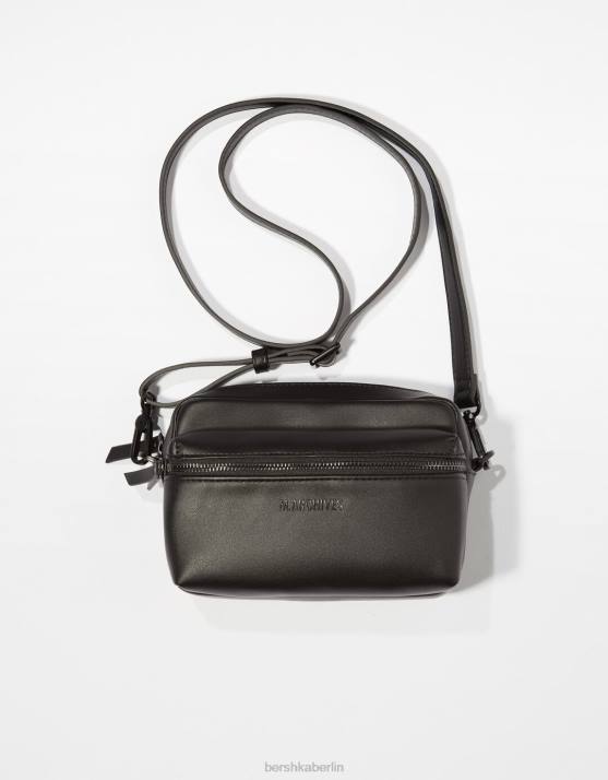 Schwarz Bershka Männer einfache Umhängetasche H00J3592