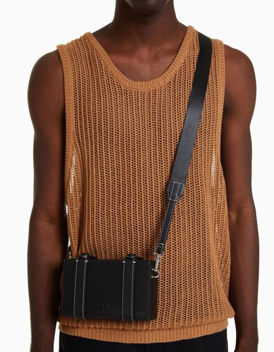 Schwarz Bershka Männer starre Minaudiere H00J3590