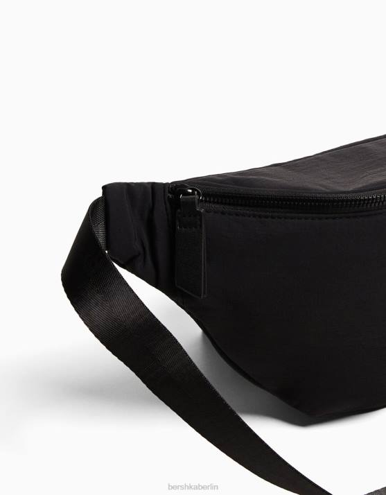 Schwarz Bershka Männer technische Gürteltasche H00J3597