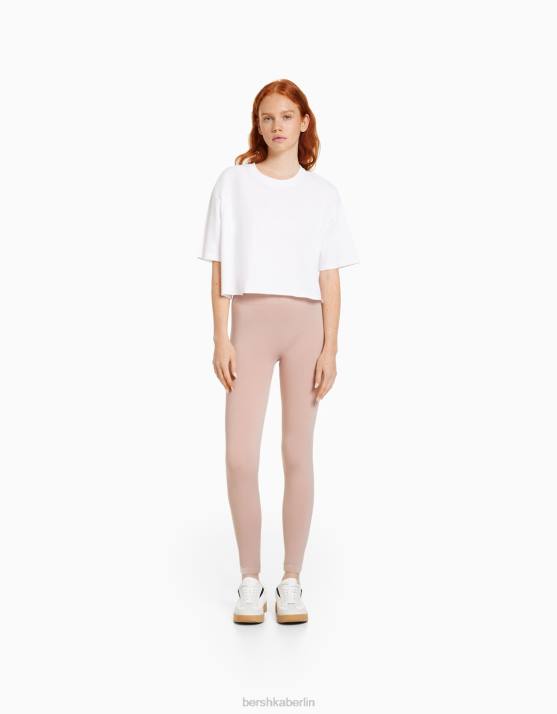 Rosa Bershka unisex Nahtlose Push-up-Leggings H00J3898