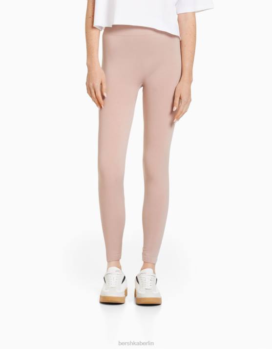 Rosa Bershka unisex Nahtlose Push-up-Leggings H00J3898