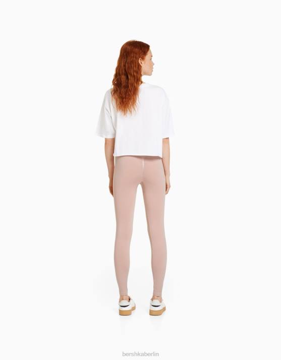 Rosa Bershka unisex Nahtlose Push-up-Leggings H00J3898