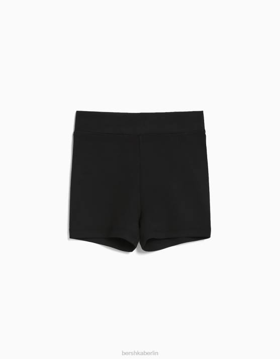 Schwarz Bershka unisex Culotte-Shorts H00J3883