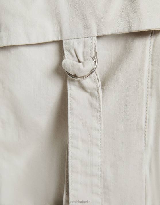 grau Bershka unisex Rustikale Oktopus-Cargohose H00J3888