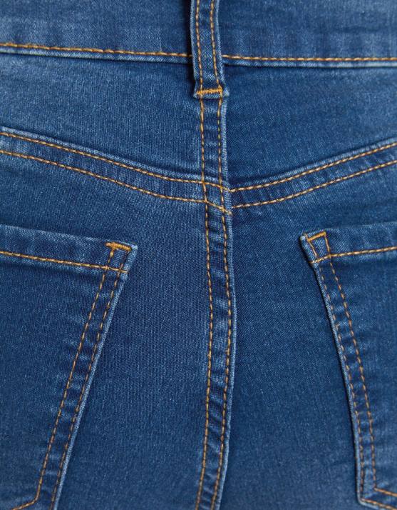 Blau Bershka unisex Push-up-Röhrenjeans H00J3971