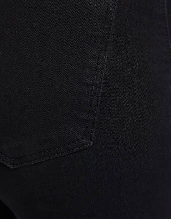 Schwarz Bershka unisex Jeans-Leggings mit superhohem Bund H00J3936