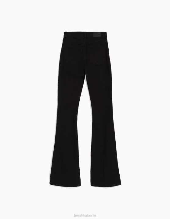 Schwarz Bershka unisex Schlagjeans H00J3931