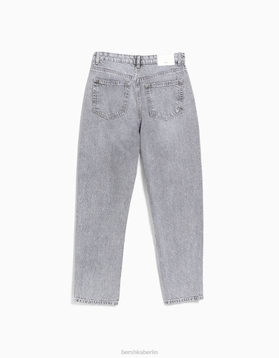 grau Bershka unisex Mom-Jeans H00J3937