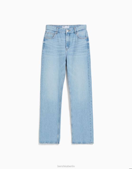 hellblau Bershka unisex Gerade geschnittene Jeans H00J3945
