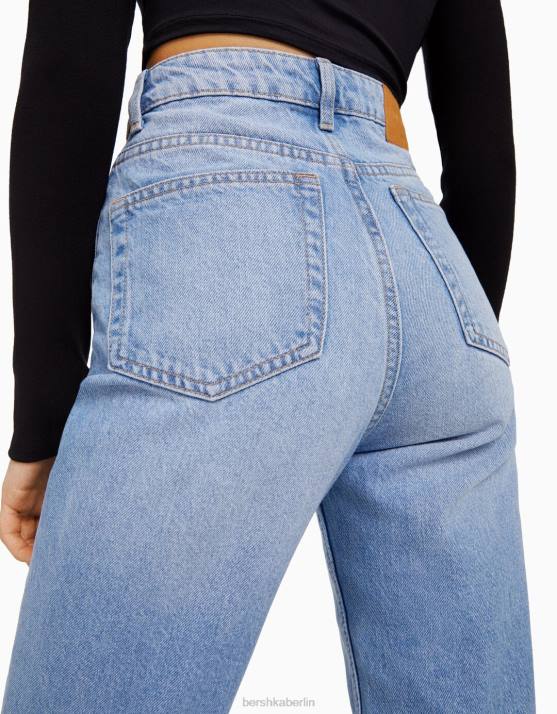 hellblau Bershka unisex Mom-Jeans H00J3938