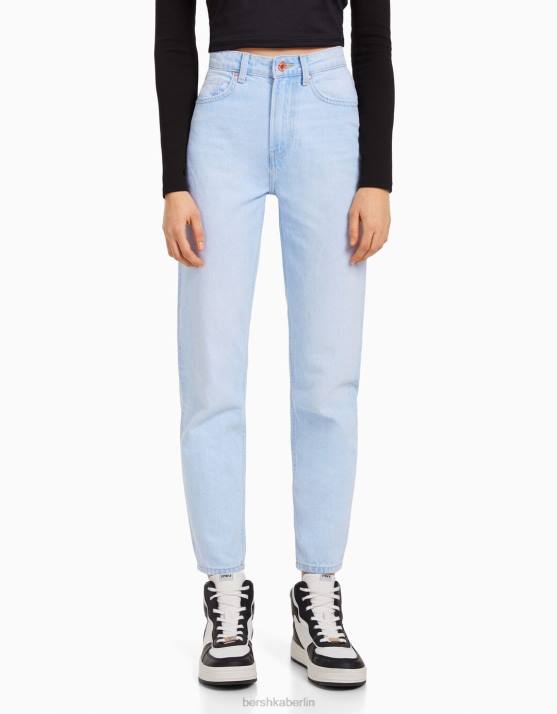hellblau Bershka unisex Mom-Jeans H00J3941