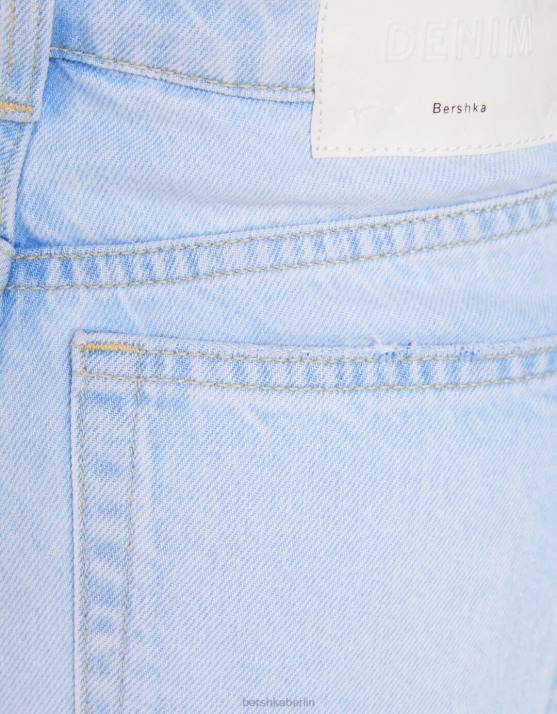 hellblau Bershka unisex Mom-Jeans H00J3941