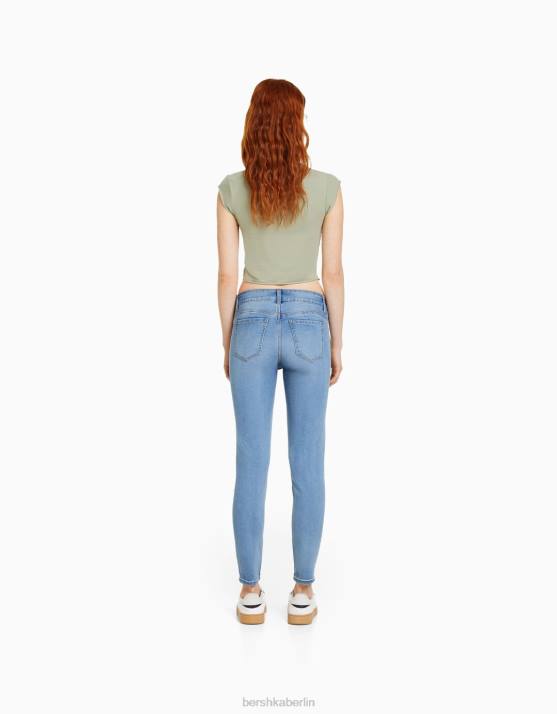 hellblau Bershka unisex Push-up-Röhrenjeans H00J3970