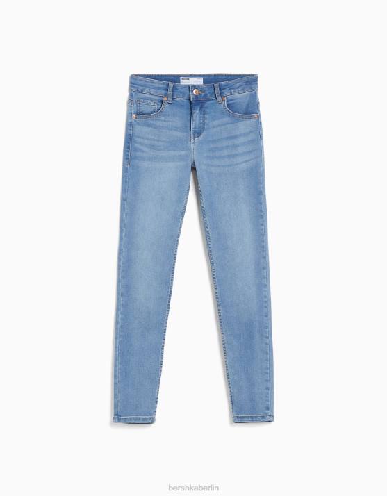 hellblau Bershka unisex Push-up-Röhrenjeans H00J3970