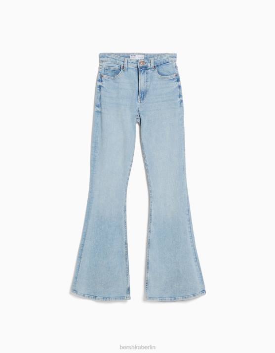 hellblau Bershka unisex Schlagjeans H00J3928