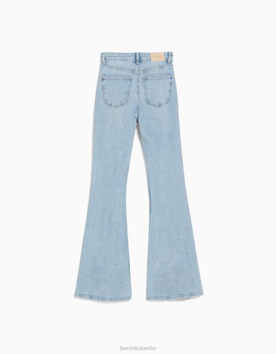 hellblau Bershka unisex Schlagjeans H00J3928