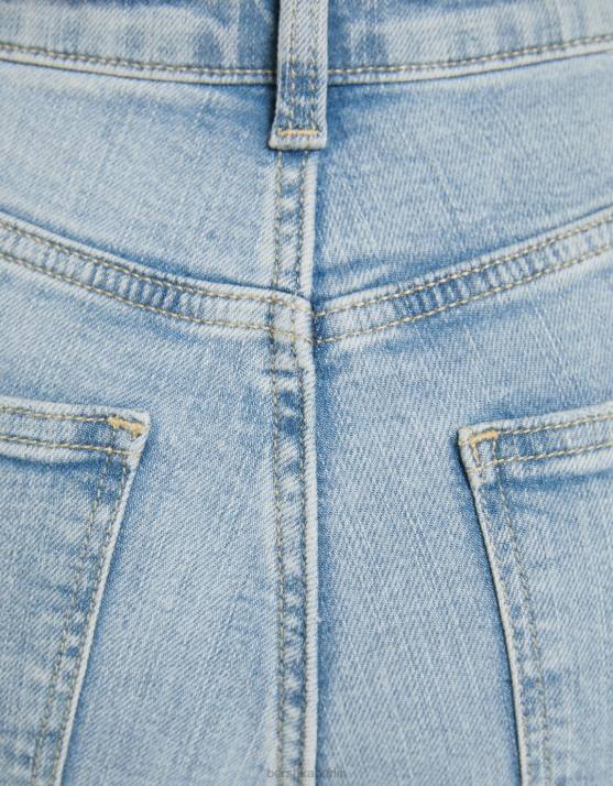 hellblau Bershka unisex Schlagjeans H00J3928