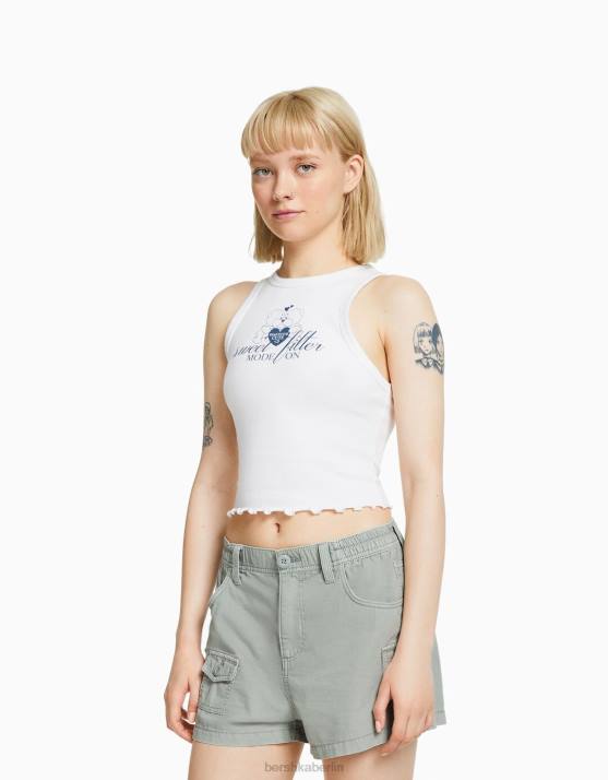 Grün Bershka unisex Multi-Cargo-Shorts aus Baumwolle H00J4040