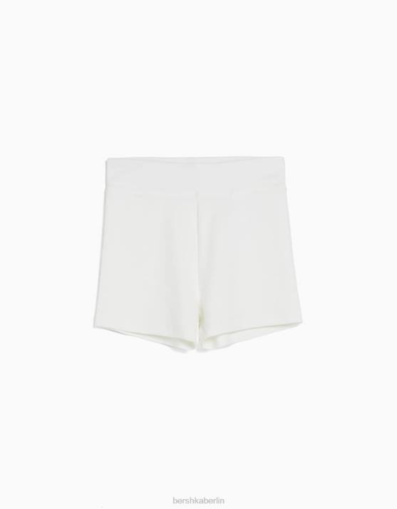 Weiss Bershka unisex kurze Shorts H00J4016