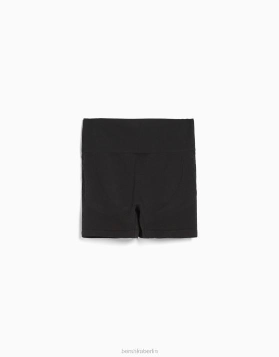 dunkelgrau Bershka unisex Nahtlose Push-Up-Legging-Shorts H00J4012