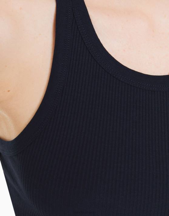 Marine Bershka unisex Geripptes Tanktop H00J3852