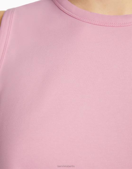 Rosa Bershka unisex Muskelshirt H00J3775