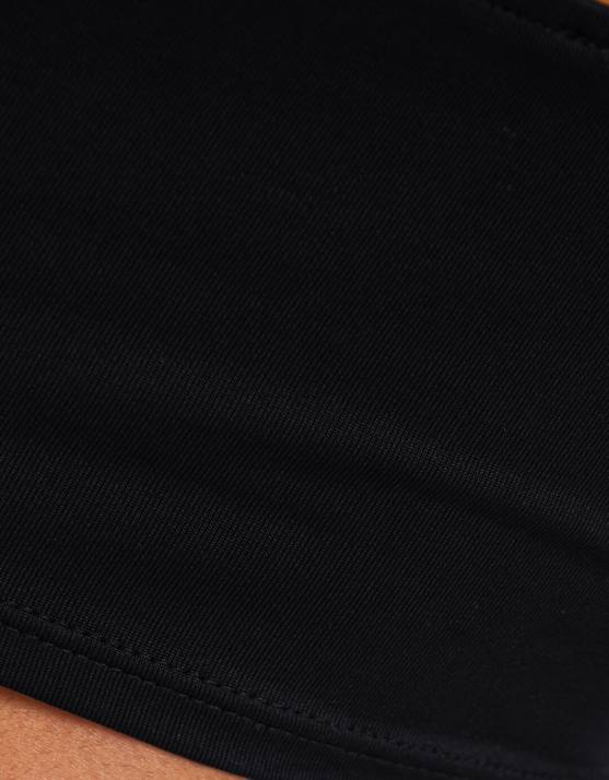 Schwarz Bershka unisex Crop-Top mit Trägern H00J3760