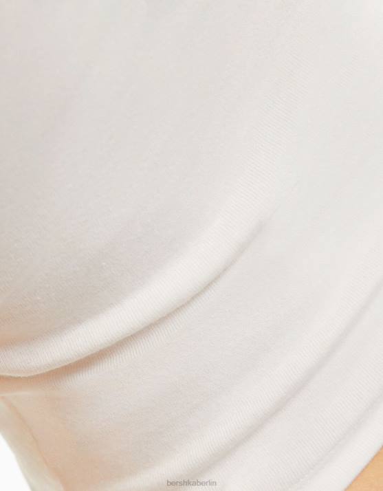 Weiss Bershka unisex Bandeau-Oberteil mit Metallica-Print H00J3696