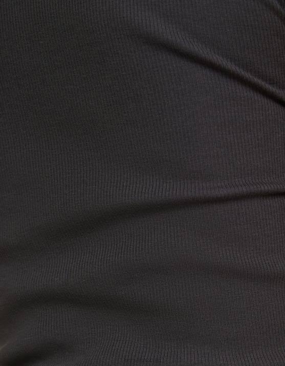 dunkelgrau Bershka unisex Geripptes Kurzarm-T-Shirt H00J3721