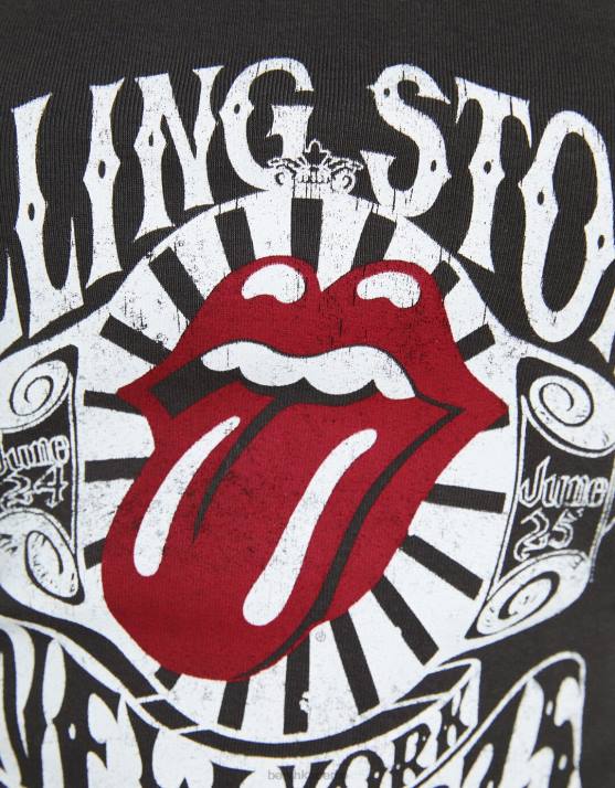 grau Bershka unisex Rolling Stones Bandeau-Oberteil H00J3697