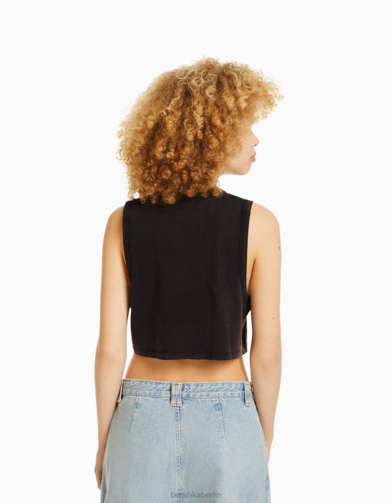 grau Bershka unisex Ärmelloses Metallica-T-Shirt H00J3695