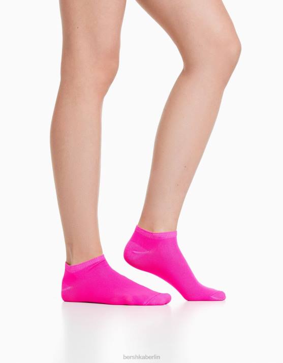 Rosa Bershka unisex 2er-Pack Neonsocken H00J4237