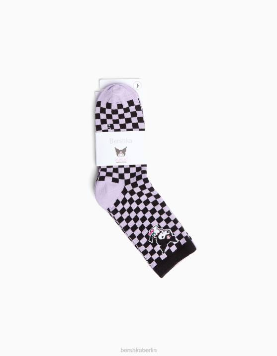 Schwarz Bershka unisex 3er-Pack Kuromi-Socken H00J4227