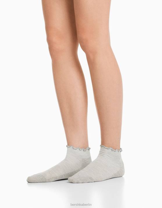 Schwarz Bershka unisex Set mit 3 Söckchen H00J4208